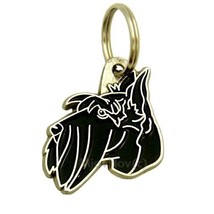 Dog name ID Tag,  Scottish terrier, Personalized, Engraved, Handmade, Charm - £16.17 GBP+