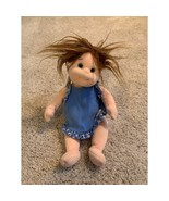 Ty Gear Baby Doll With Wild Hair, Blue Eyes and Adorable Blue Dress - $348.26 MXN