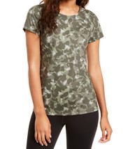 allbrand365 designer Womens Activewear Camo T-Shirt Color Military Print Size L - £16.45 GBP