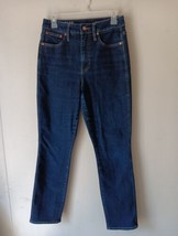 J Crew Vintage Slim Straight Jeans Women&#39;s Size 29T Dark Wash Blue Denim... - $23.76