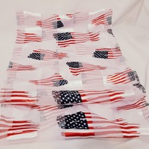 Infinity Scarf American Flag Patriotic U.S.A. Polyester Korea Holiday Stripes - £15.09 GBP