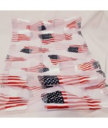 Infinity Scarf American Flag Patriotic U.S.A. Polyester Korea Holiday St... - £14.86 GBP