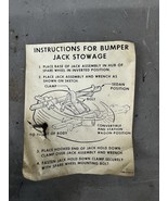 1961-1964 Ford Galaxie Marauder Fairlane Tire Jacking Instructions Thund... - $50.70