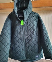 Land&#39;s End Insulated Hooded Puffer Jacket Kids Size L/T 14-16 Dark Green - $29.00