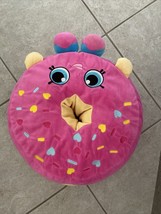 Shopkins D&#39;Lish Pink Donut Plush Throw Pillow Buddy 17&quot; - £8.70 GBP