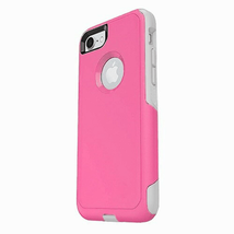 Slim Shockproof 2-in-1 Durable Hybrid Case for iPhone 7/8 HOT PINK/WHITE - £4.71 GBP