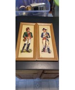 2 Vintage mid century 3d soldier wall plaques. Washington&#39;s Bodyguard, D... - $40.23 CAD