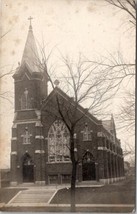 Des Moines Iowa IA View of Luther Memorial Church RPPC c1915 Postcard V14 - £21.04 GBP