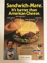 1984 Sandwich Mates Vintage Print Ad Advertisement pa31 - $7.91