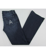 7 For All Mankind jeans A Pocket Boot cut Rhinestones Blue Womens Size 28 - £16.32 GBP