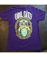 Owl City T-Shirt 2010 Purple Graphic Tee OC Owl Tree Design Size Medium - €84,39 EUR