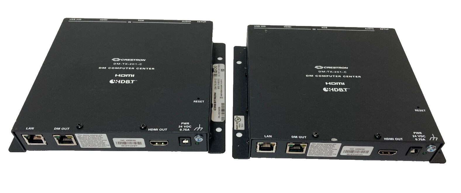 Lot of 2 Crestron DM-TX-201-C HDMI DM Computer Center Controller w/ 1 AC... - $27.97