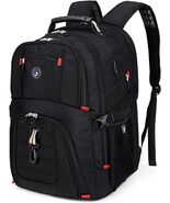 Stylish 50L Travel Backpack with USB Charger - Fits 17" Laptops for Men & Women - $61.33