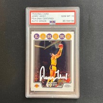2008 Topps Chrome #174 JERRY WEST Signed Card Auto 10 PSA Slabbed Lakers - £158.97 GBP