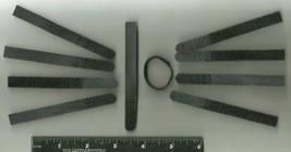 10 CABLE Cord WRAPS sTraPs 4&quot; Hook &amp; Loop BLACK Nylon Fasteners 4 inch Ties - $305.07 MXN