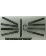 10 CABLE Cord WRAPS sTraPs 4&quot; Hook &amp; Loop BLACK Nylon Fasteners 4 inch Ties - $304.14 MXN