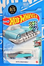 Hot Wheels 2021 Factory Set Tooned Series #14 Mattel Dream Mobile Aqua w... - £2.22 GBP