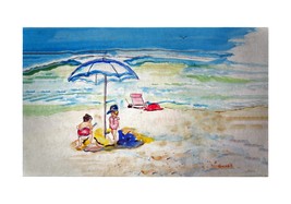 Betsy Drake Children At The Beach 30 X 50 Inch Comfort Floor Mat - £71.21 GBP