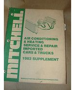 MITCHELL 1983 SUPPLEMENT AIR CONDITIONING &amp; HEATING SERVICE &amp; REPAIR IMP... - £9.32 GBP