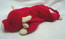 Ty Beanie Babies Snort The Red Bull 9" Bean Bag Stuffed Animal Toy 1995 - $14.85