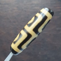 Powerful protective  4 eyes in eyes tibetan high quality agate dzi bead - $2,381.88 MXN