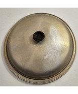 Vintage Aluminum Black Top Knob 10 1/2&quot; Round Replacement Lid #84 - $352.39 MXN