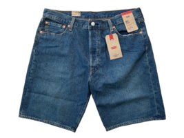 Levis Red Tab 501 Mens 36 Lightweight Blue Medium Wash 9&quot; Denim Jean Shorts - $56.16 CAD