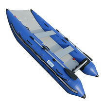 BRIS 11 ft Inflatable Catamaran Inflatable Boat Dinghy Mini Cat Boat Blue image 4