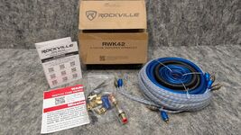 Rockville RWK42 4 Gauge 4 Chan Car Amp Wiring Installation Wire Kit New - $32.99