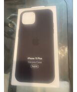 Genuine / Official Apple iPhone 15 plus Silicone MagSafe Case - Black - New - €28,34 EUR