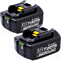 Upgrade 2 Pack 18V 6000Mah Replacement Battery For Makita 18V Battery With Led I - £69.21 GBP