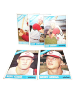 Lot of (5) 1966 Topps Cincinnati Reds Assorted Cards - Varying Conditions - $14.87 CAD