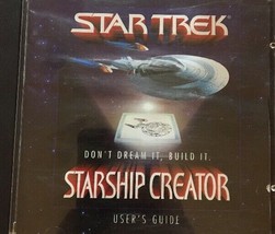 Star Trek Starship Creator Windows 95/98 Or Mac CD-ROM PC-TESTED-RARE Vintage - $18.69