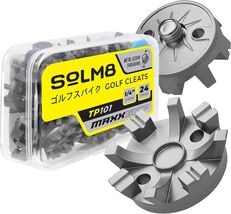 SOLM8- Metal Spikes for Golf Replacement Cleats Lightweight TPU Cleat Gray - $12.34