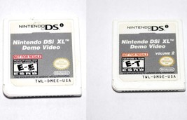 Official Nintendo DSi XL Demo Video Volume 1 &amp; 2 USA Not for Resale - £14.65 GBP