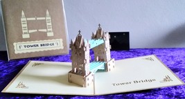 London Tower Bridge 3D Kirigami Pop up Greeting Card with Envelope - £5.99 GBP