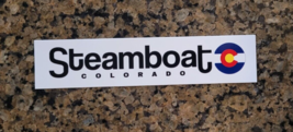 Steamboat - Colorado - Ski Resort Stickers  - with Colorado Flag - Recta... - $1.99