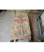 Vintage Michigan Peat Inc. Capac Mich. Burlap Sack - $29.99