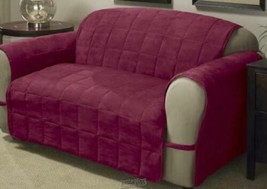 Ultimate Furniture Sofa Protector BURGUNDY 100% quilted polyester - £44.71 GBP