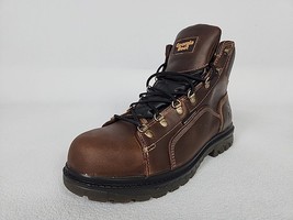 Georgia Boots Waterproof Steel Toe 6&quot; Hiking Work Boots Men&#39;s 12 Brown L... - $129.99