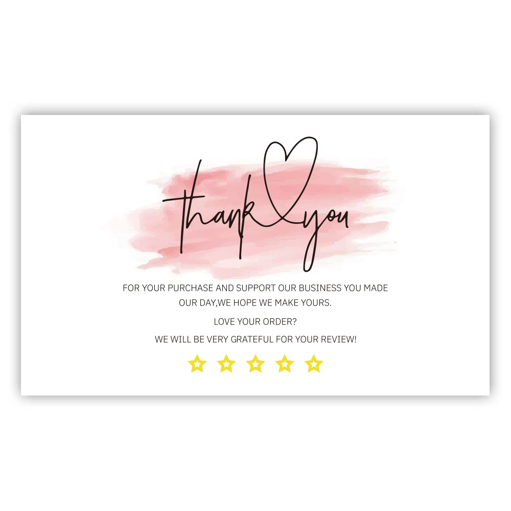 House Home Custom Thank You Cards business card Thank You For Your Order Gift de - £34.36 GBP