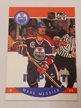 Mark Messier Edmonton Oilers 1990 Pro Set Card #91 - $0.98