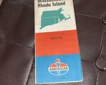 Vintage MAP: CONNECTICUT MASSACHUSETTS RHODE ISLAND 1973-74 - £8.10 GBP