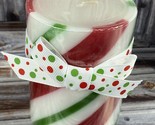 Pier 1 Imports 14 oz Scented Christmas Pillar Candle - Peppermint Crème ... - $14.50