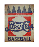 Genuine Pepsi-Cola Baseball Collectable Metal Tin Sign Man Cave Garage 1... - £9.73 GBP