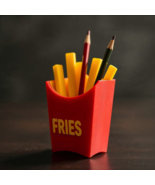 3D Printed French Fry Pencil Holder  Fun Desk Organizer for Fast Food Lo... - $40.88 CAD
