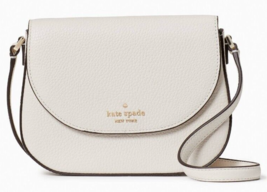 Kate Spade Leila Mini Flap Crossbody Parchment White Leather WLR00396 NW... - $103.93