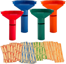 252 Coin Wrappers with Coin Sorter Tubes - Funnel Shaped Color-Coded Coi... - £12.06 GBP