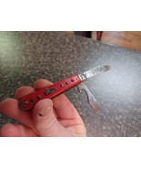 Vintage Camco USA Silver Bullet Folding Collector Pocket Knife Red Resto... - $27.12 CAD