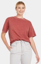 Universal Thread Women&#39;s Large Short Sleeve Boxy T-Shirt In Aubusson Red - €9,41 EUR